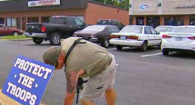 American Citizens Step Up to Guard Military Recruiting Centers