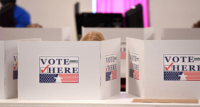 voting booth in 2016